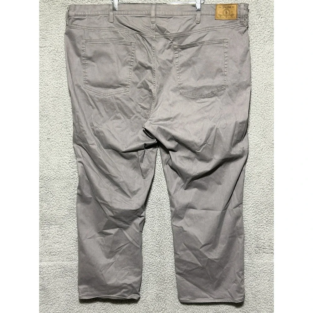NWT Polo Ralph Lauren Mens Angler Grey‎ Classic Fit 5 Pocket Chino Pants New 48B
